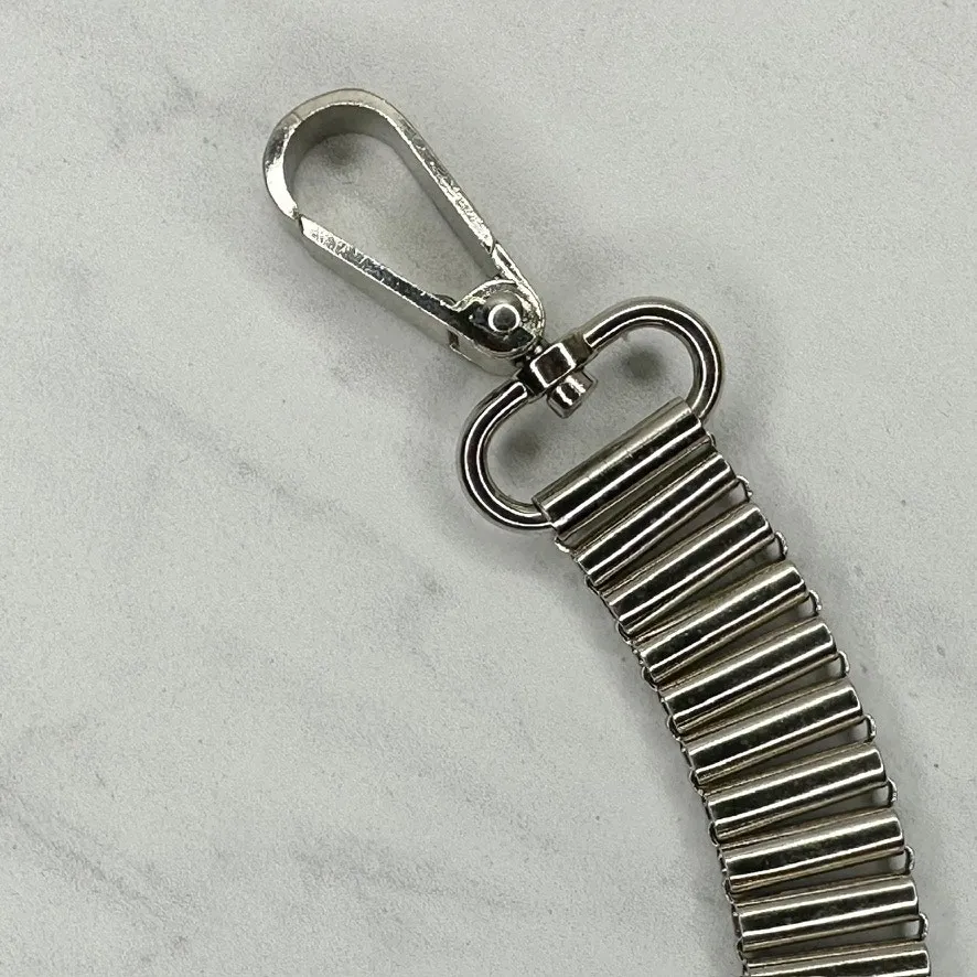 Silver Tone Chunky Bar Chain Link Purse Handbag Replacement Strap ✨ - Image 2