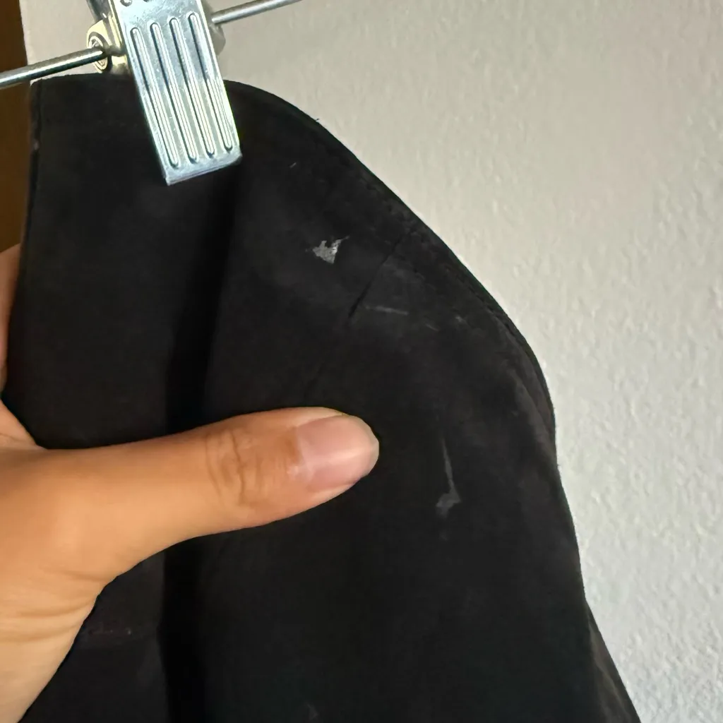 Wilsons Leather Black suede midi Skirt - Image 4