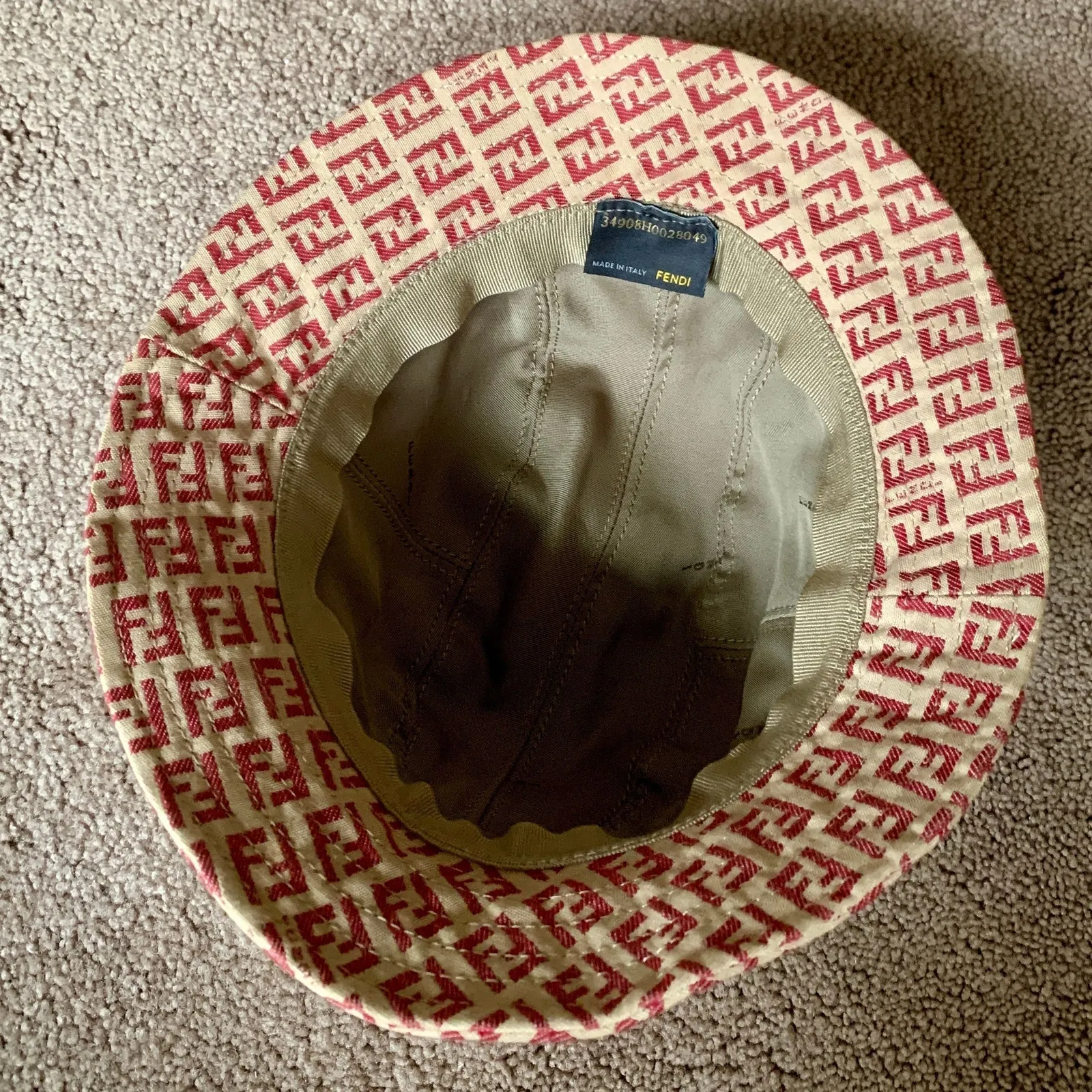 F1054 Fendi women's monogram fishermen bucket hat - Image 4