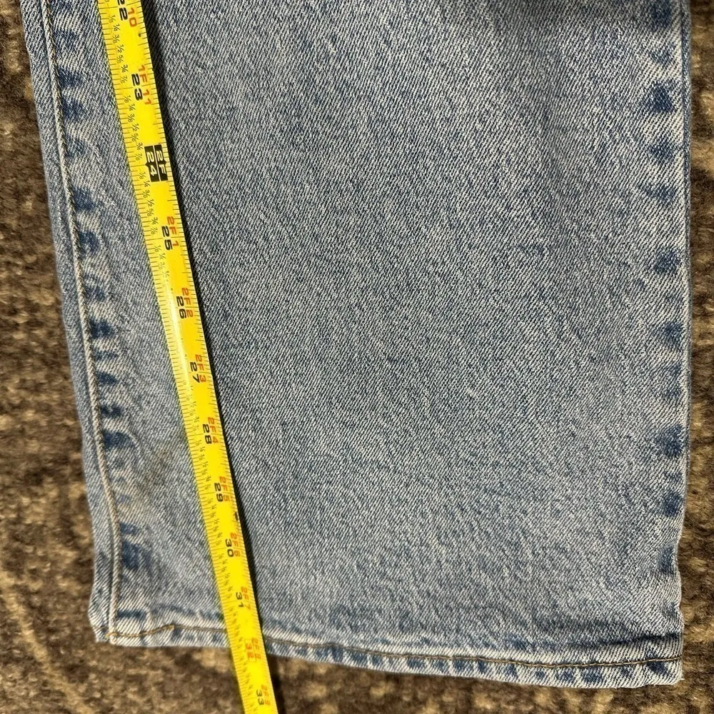 ABrand Denim Women’s Size 31 Ariane Blue Wash 99 Low Rise Boot Cut Jeans - Image 12