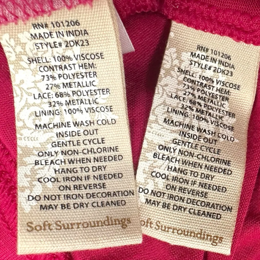 Soft Surroundings Bohemian Exotic Alfonso Del Mar Long Maxi Skirt Size Large - Image 10