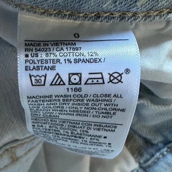 Old‎ Navy High Rise Curvy OG Straight Size 0 - Image 6