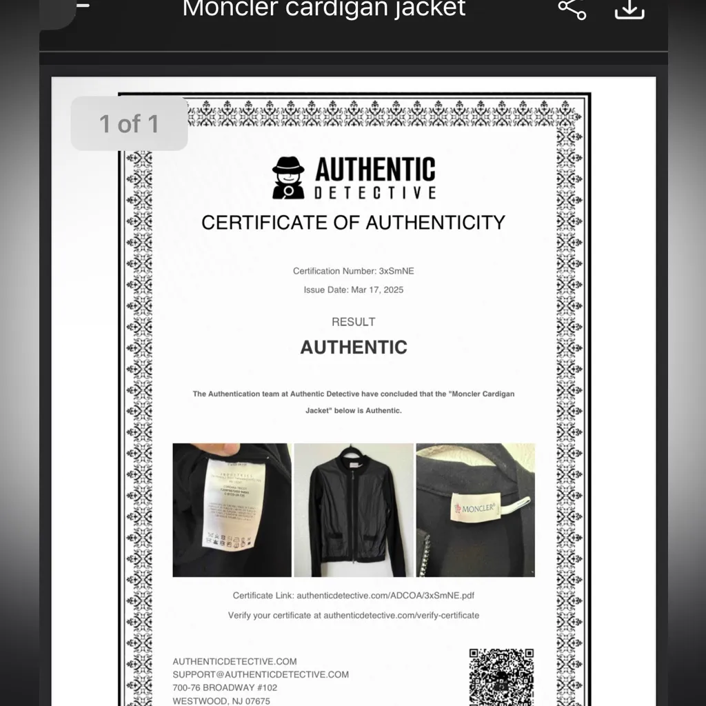 Moncler Magalia Coreana Tricot Full Zip Bomber Jacket Size XS - Image 11