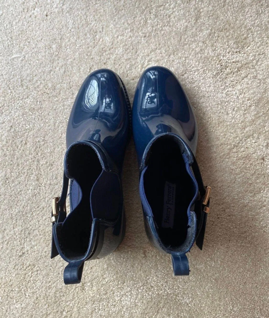 Rain Boots Blue Size 6 - Image 2