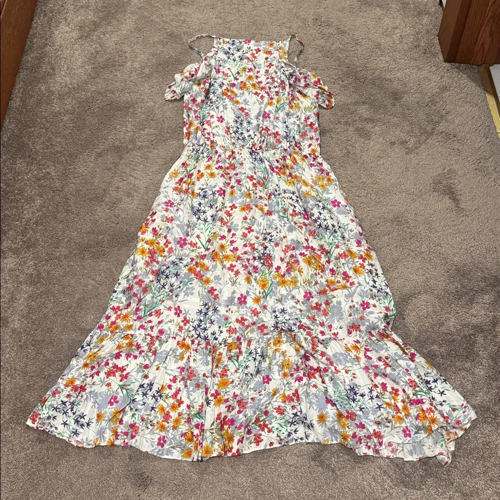 J. Jill Multicolor Floral Dress SIZE MP - Image 6