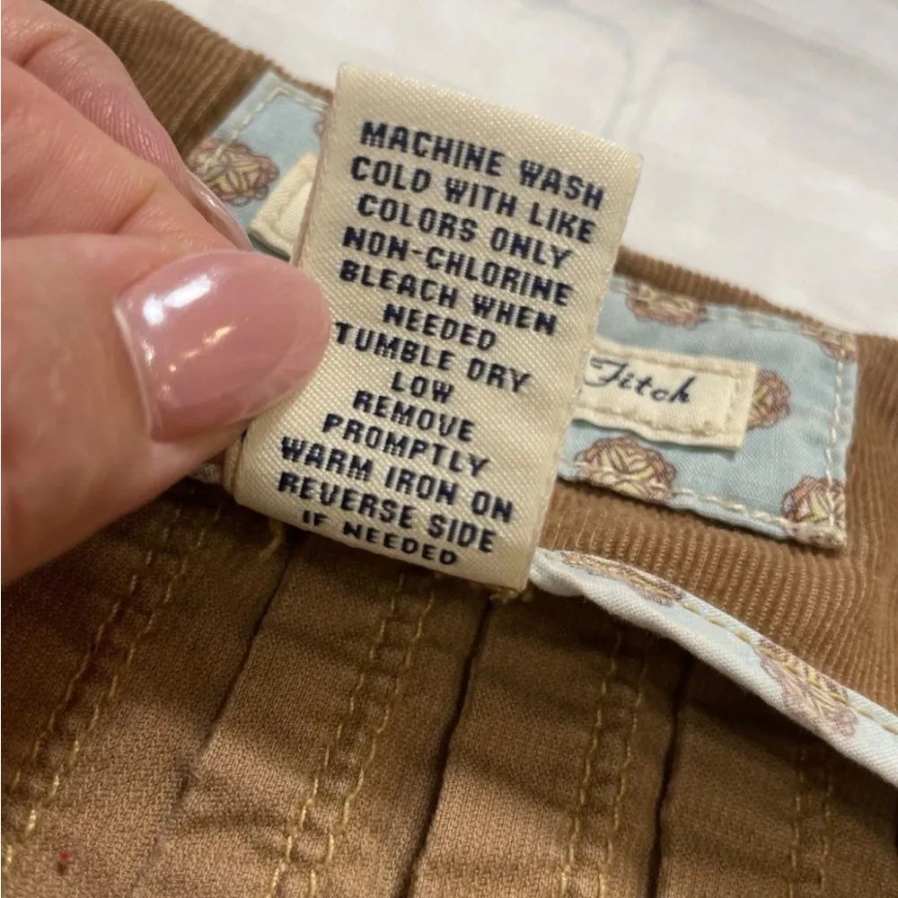 Abercrombie & Fitch Vtg RARE Y2K Mini Pleated Brown corduroy Preppy Mini Skirt 6 - Image 7