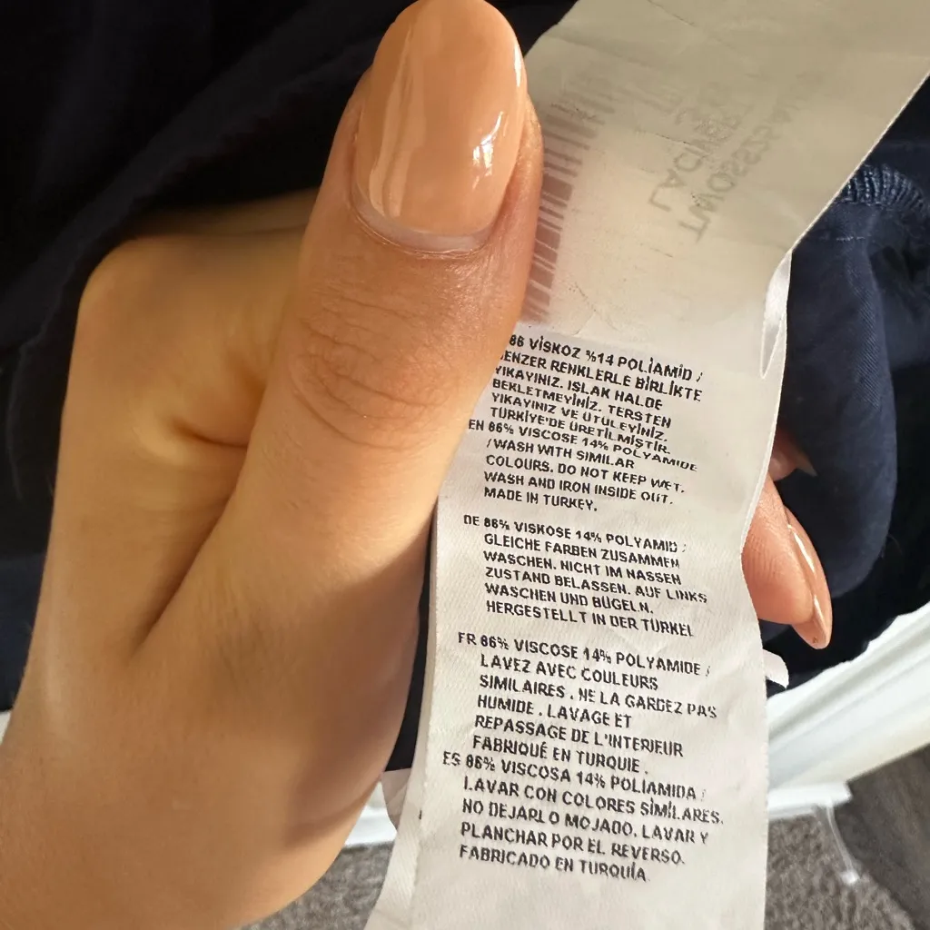 Navy Dress Pants and Button Up top Set / Small Black - Image 12