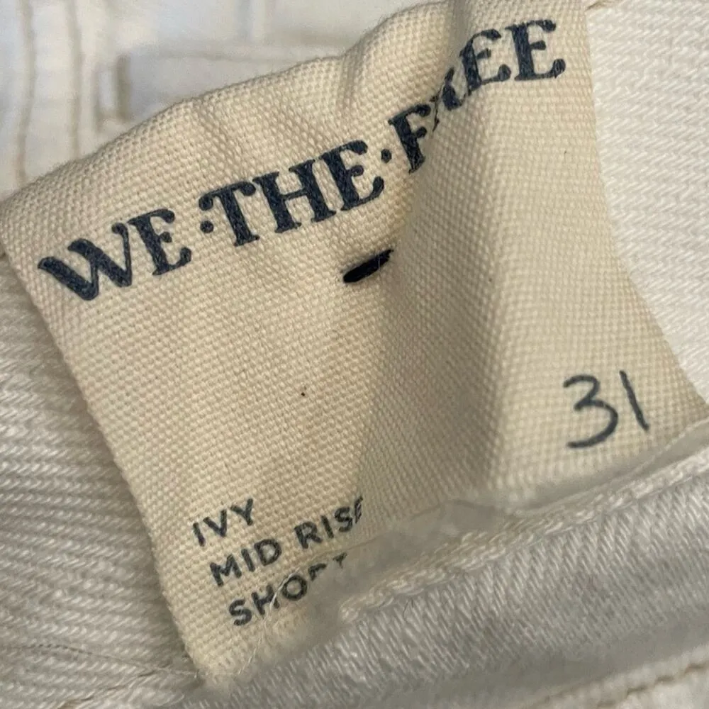 Free People Ivy Mid Rise Short in Crystal Clear Women’s Sz 31 - Image 7