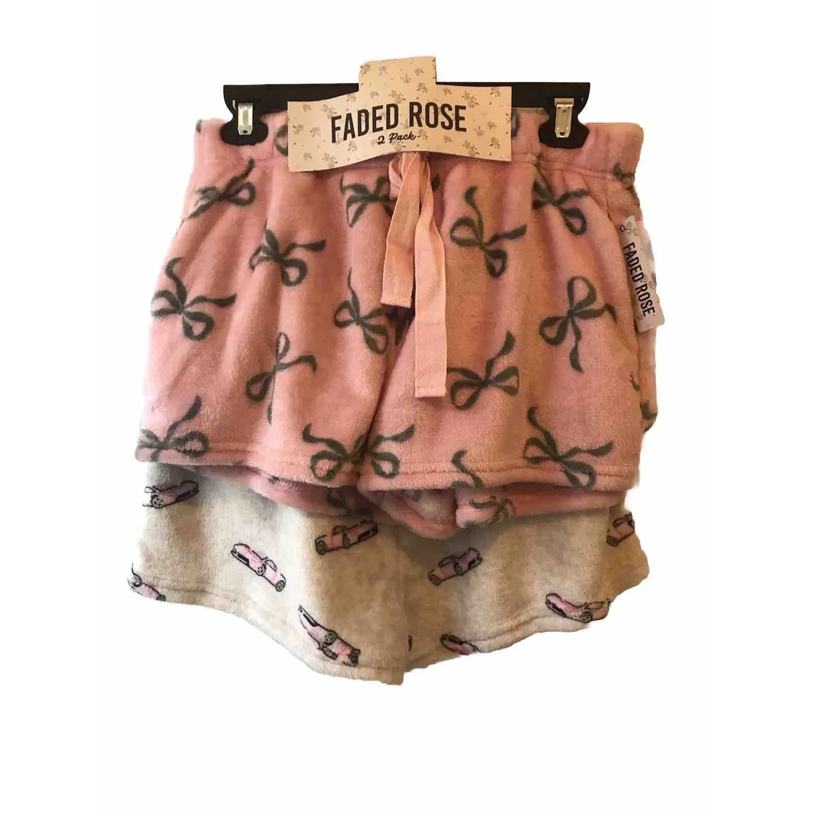 Fade Rose Women’s Pajamas Shorts Size M Pink/ Ivory Color Intimate Sleepwear Size M - Image 2