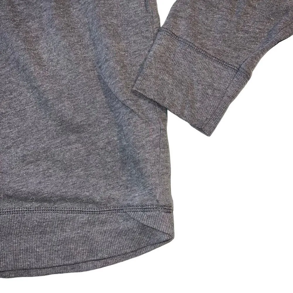 Aeropostale Womens Hoodie Lightweight Basic Sweatshirt Pullover Hooded Grey XL - Image 4