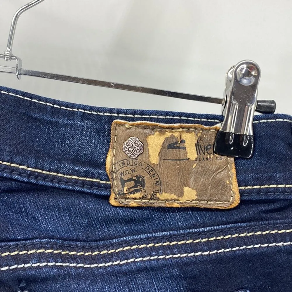 Silver jeans suki mid rise slim boot dark wash rodeo western cowgirl sz 24x31 - Image 5