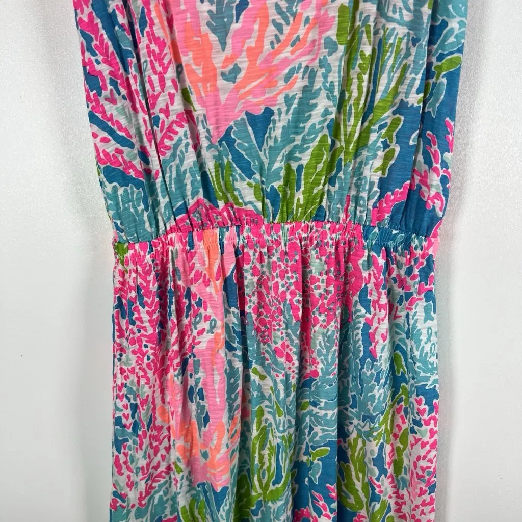 Lilly Pulitzer Tria Maxi Lets‎ Cha Cha Dress Holy Grail Sz XS Beachy Coatal pink - Image 6
