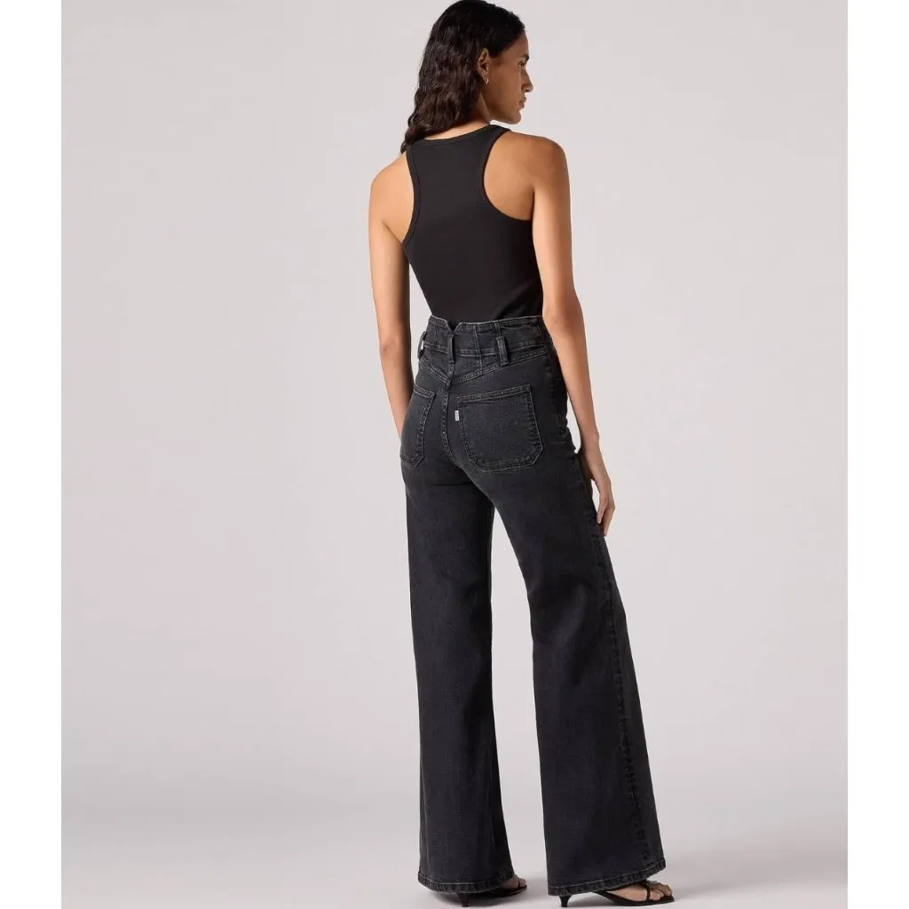 Levi's Women's 26x32 Jeans Ribcage Bell First Or Last No Dp - Black - Image 3