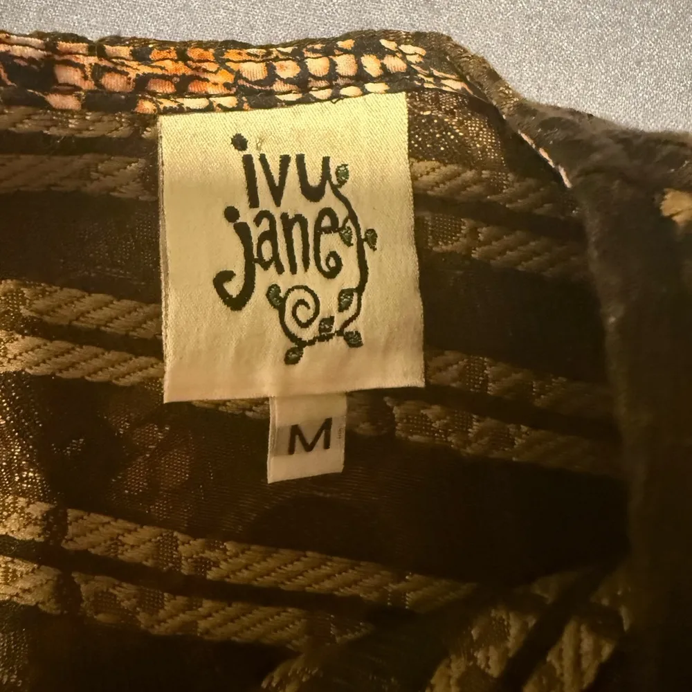 Ivy Jane Orange Brown Boxy Bib Collar Blouse - Image 8