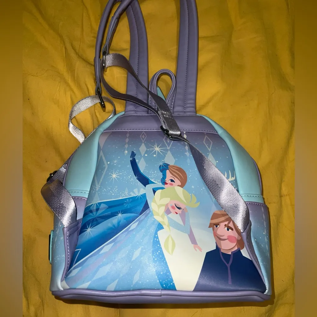 Disney Loungefly Backpack - Light Blue and Lavender - Image 4