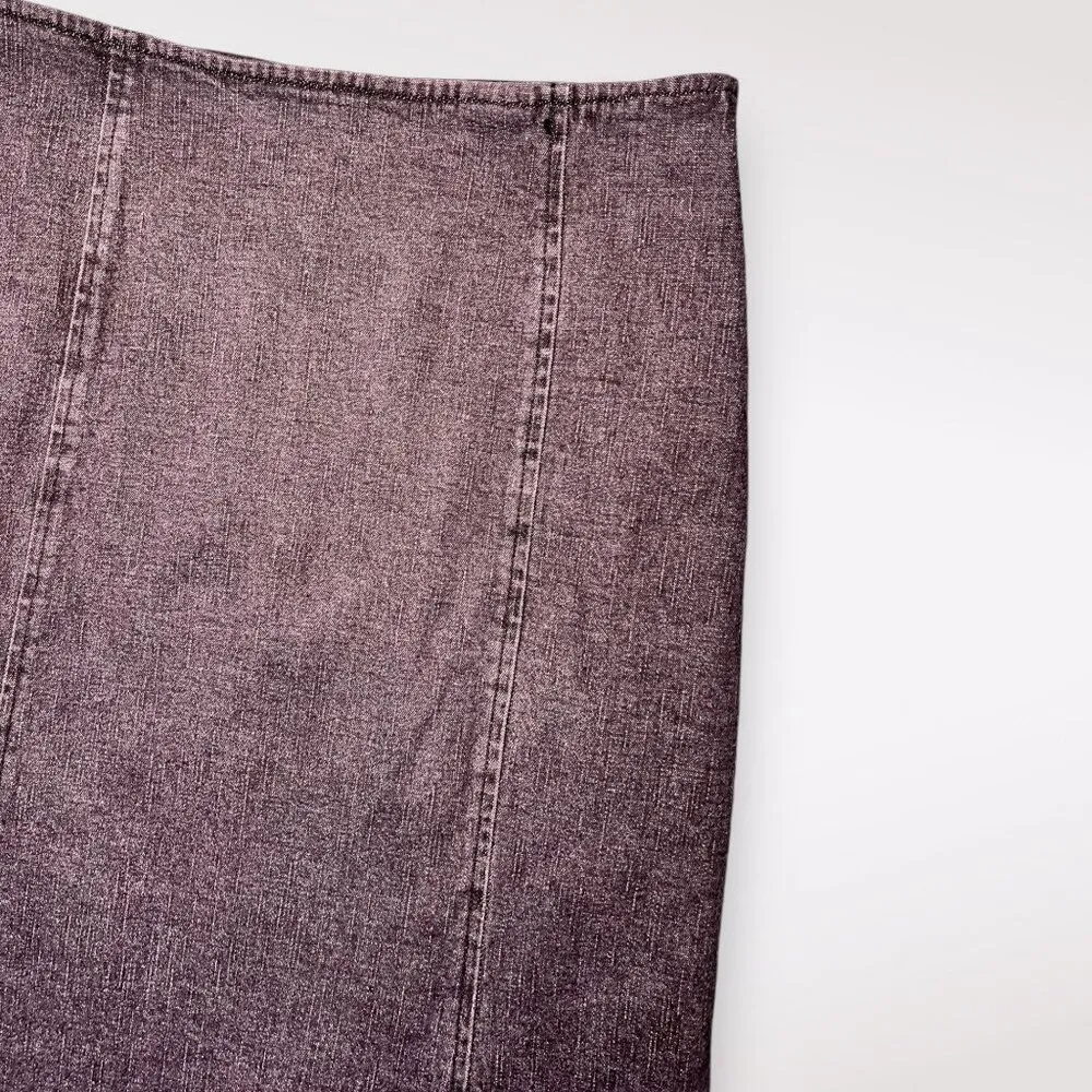 United Colors Of Benetton VTG  Denim Skirt Stretch Size 8 - Image 6