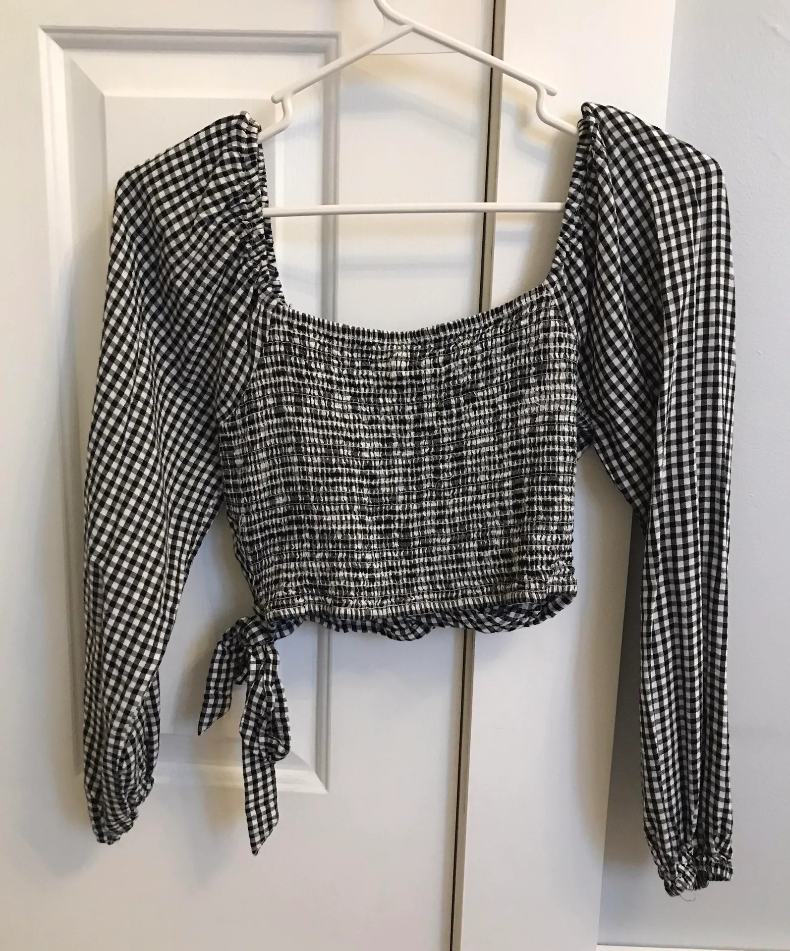 Aeropostale Checkered Wrap Top - Image 3