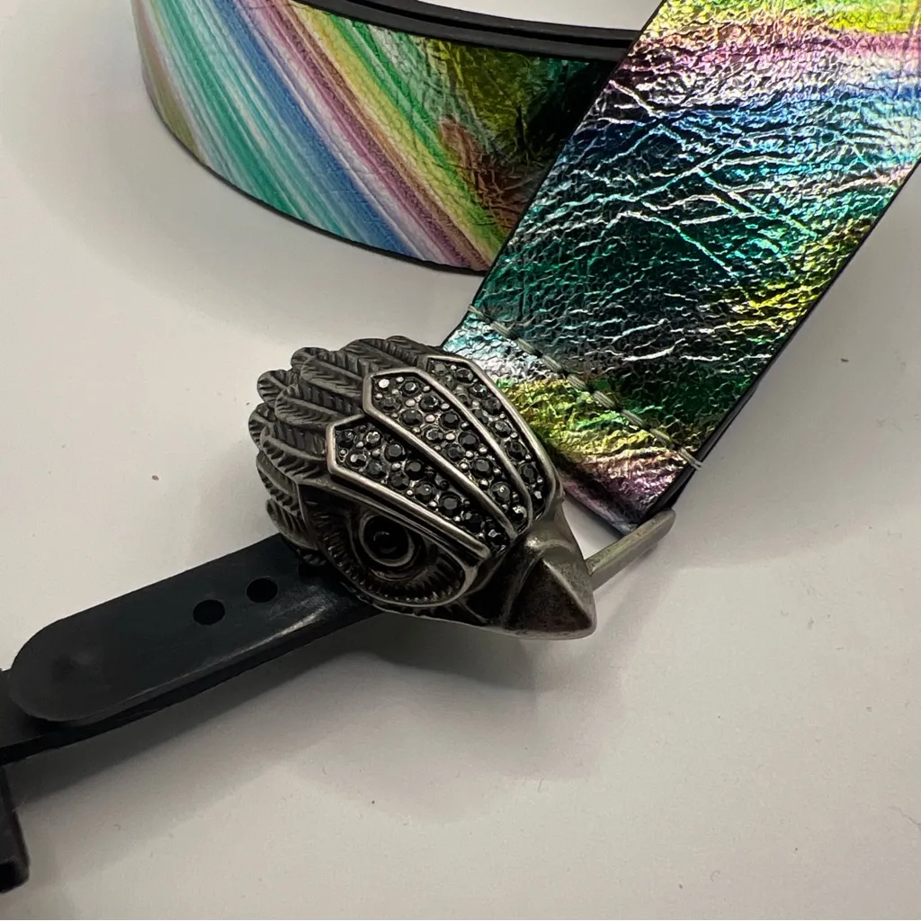 Kurt Geiger Multicolor Belt with Silver Buckle S/M - Image 2