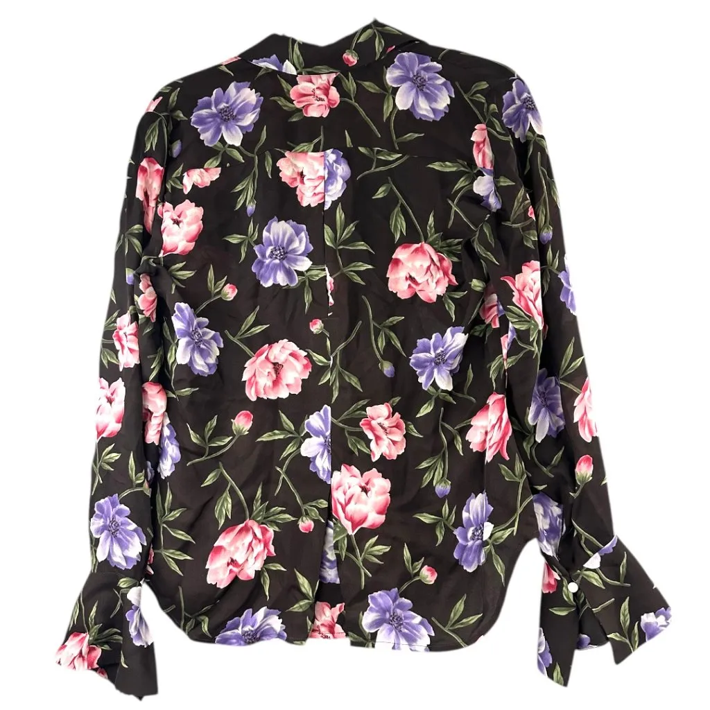 Jones New York Floral Print Silk Blouse - Image 2