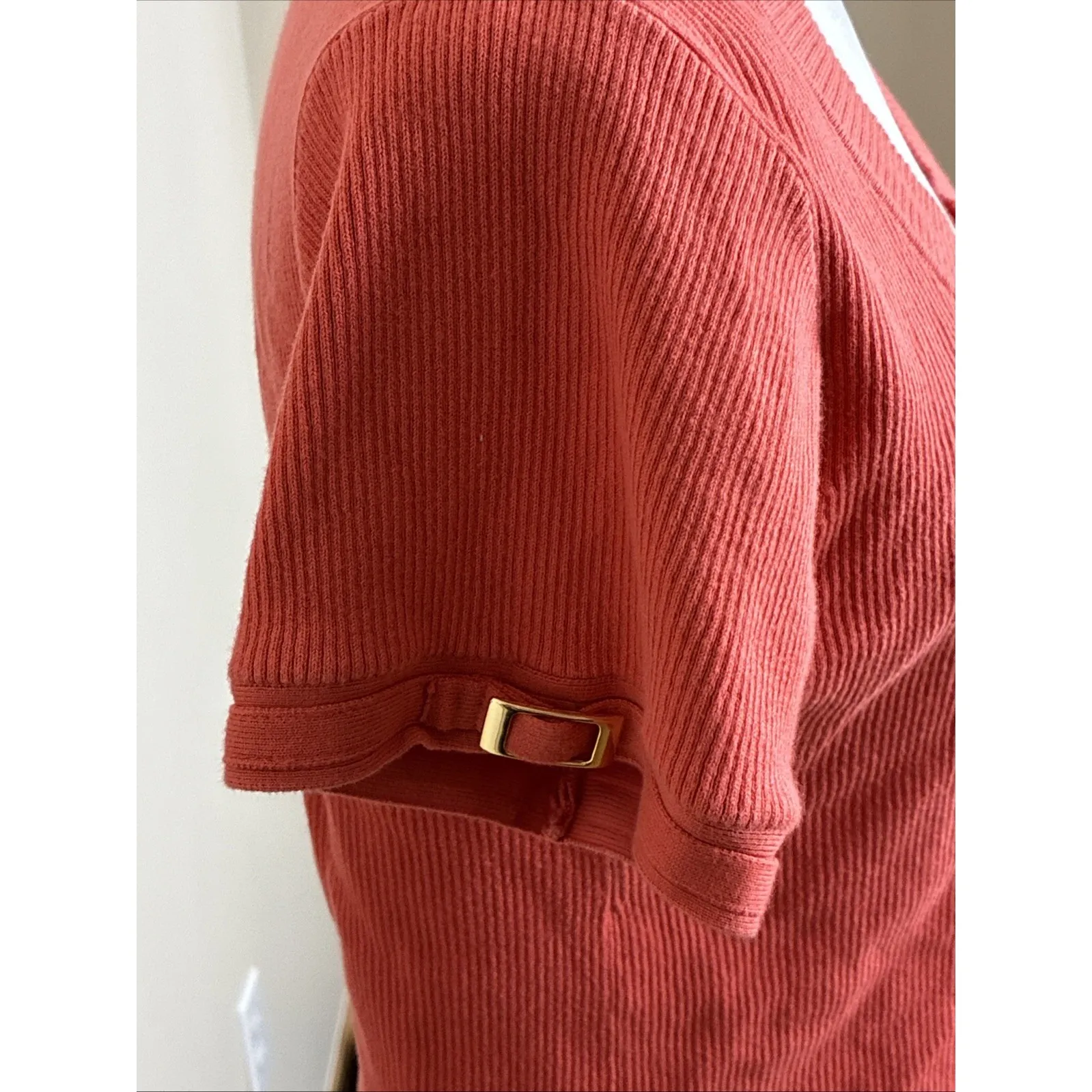 Apt‎ 9 Short Sleeve Orange Sweater Size XL - Image 2