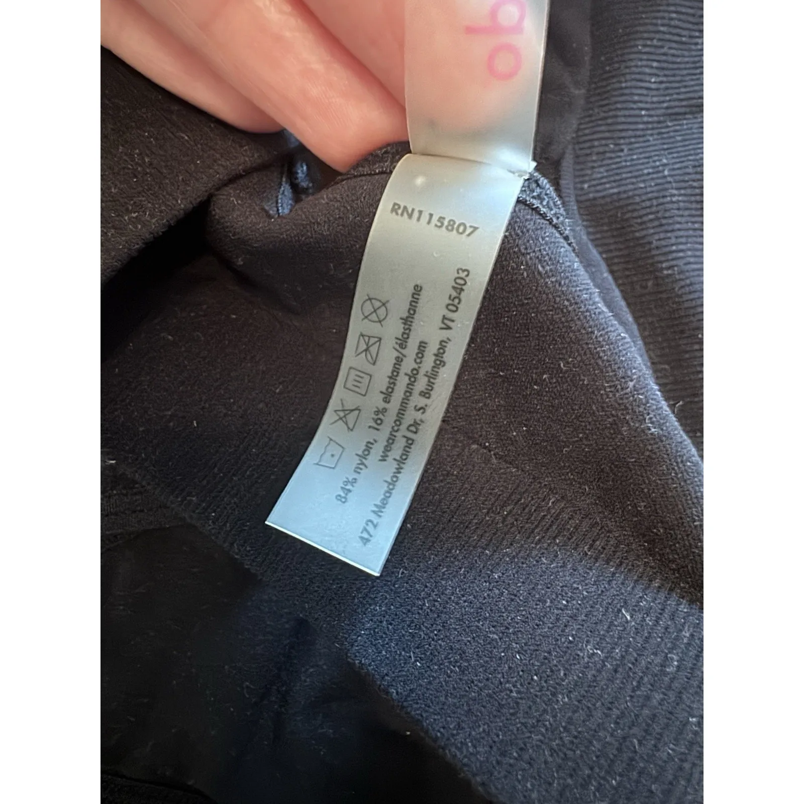 Commando Black Ballet Body Bralette L49128 Size S/M NWT $64 MSRP - Image 6