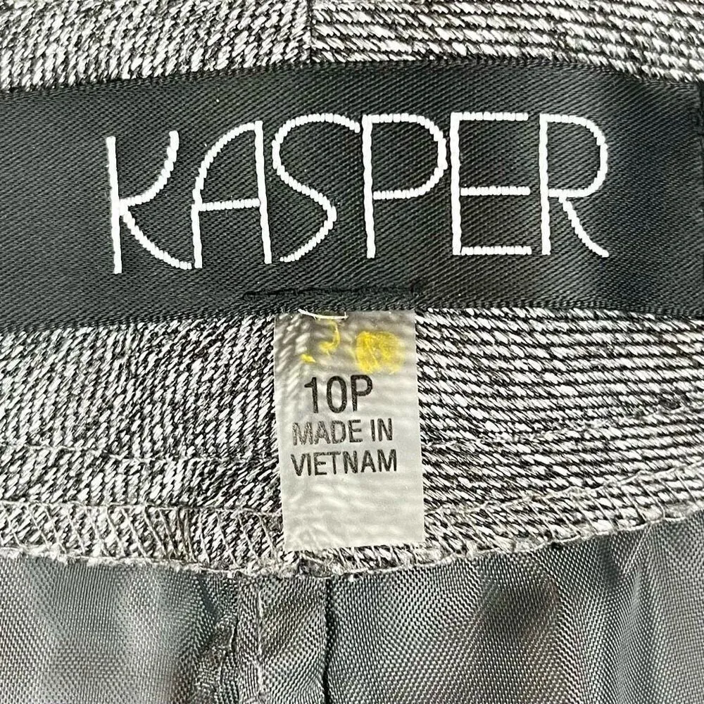 Kasper Women’s Gray Dress Pants Side Zip 10P - Image 5