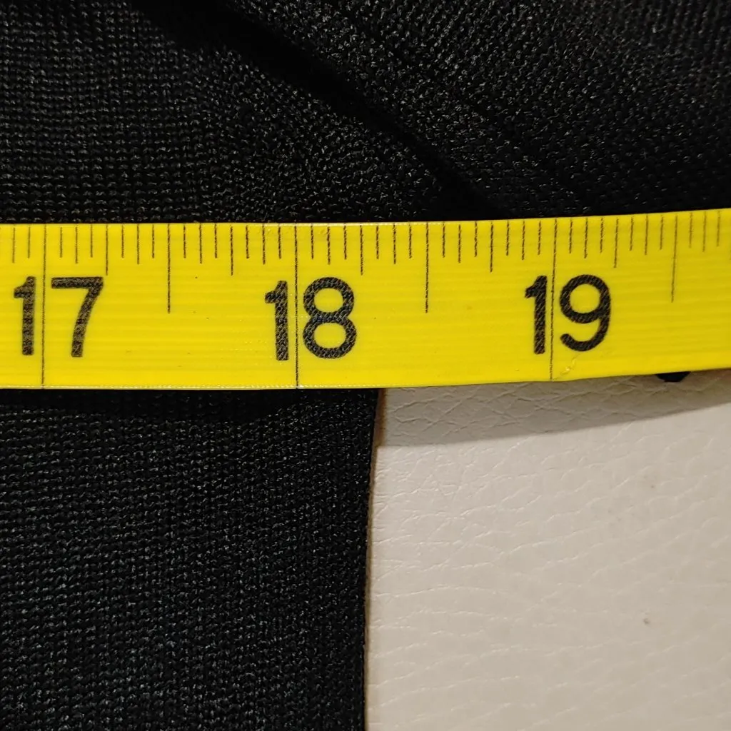 Givenchy Sport Vintage Black Button Up Cardigan Drawstring Hem Embroidered Logo - Image 4