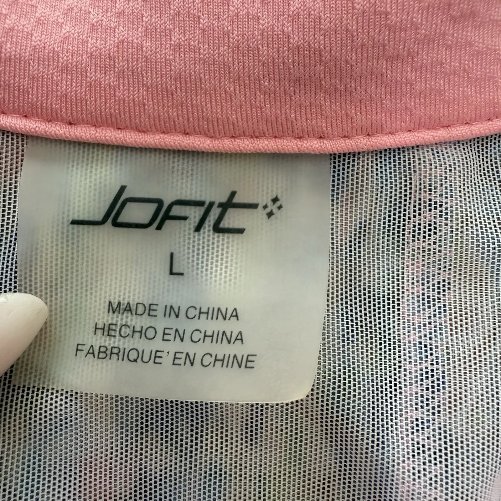 JOFIT Woman's Flounce Back Sleeveless Golf Polo Top Large "The Club At Wynstone" Pink Size 12 - Image 2