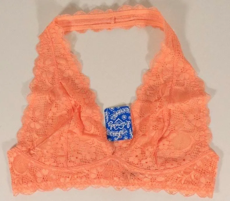NWT   Halter Bralette In Orange - Image 2
