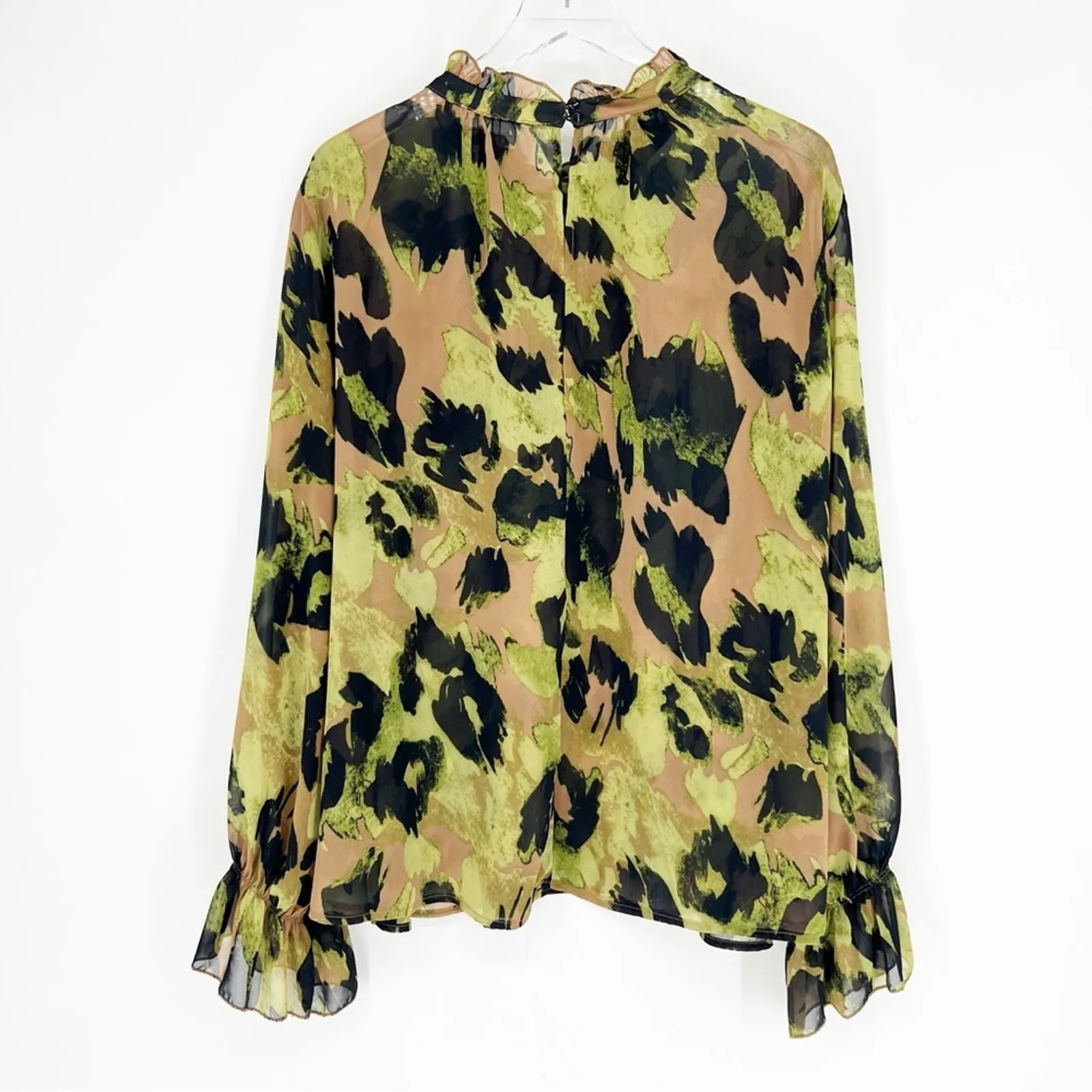 Adyson‎ Parker Tiered Ruffle Printed Blouse 1X - Image 2
