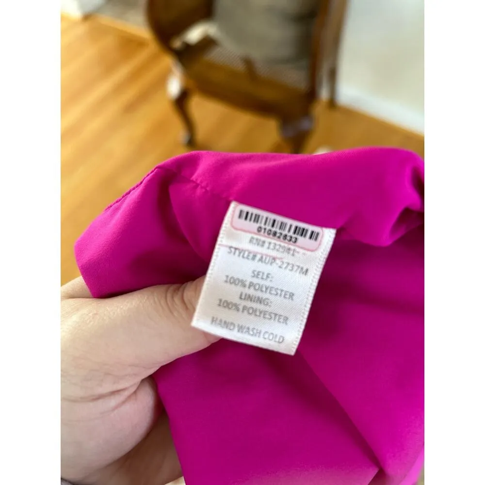 Amanda Uprichard Le Tote Maternity Hot Pink Sleeveless Dress - Image 6