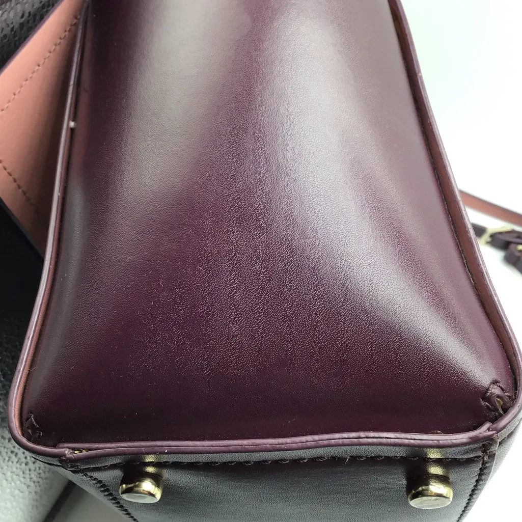 KATE ♠️SPADE PLUM LEATHER ARBOUR HILL LILAH  SMOOTH SATCHEL  COMES WITH COA - Image 6