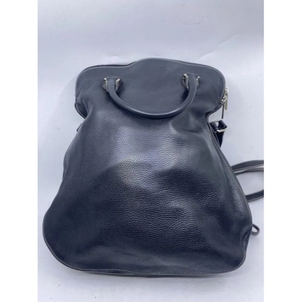 Dolce And Gabbana Miss Catch Fold Over Tote Black Leather Cross Body Bag - Image 3