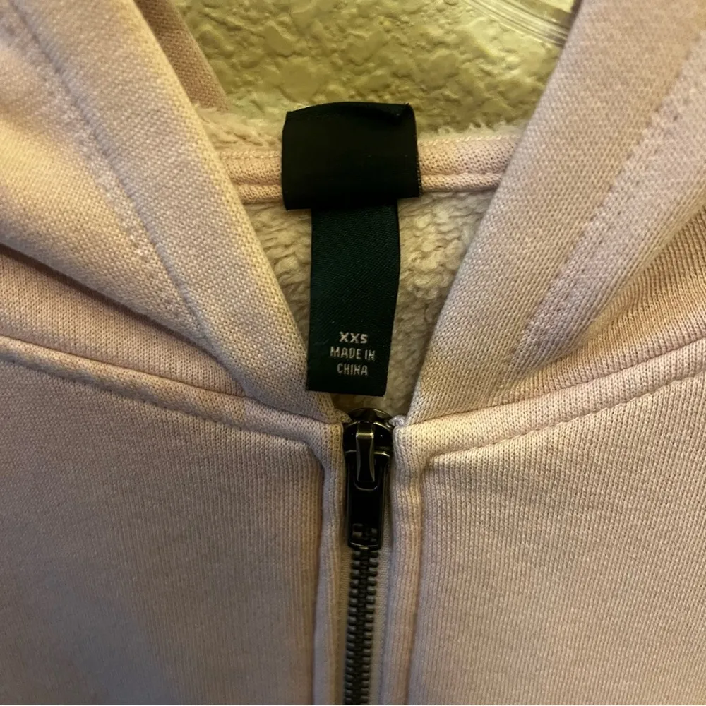 Women's Wedge Zip-Up Hooded Sweatshirt - Wild Fable™ Mauve XXS: Ribbed Hem - Image 5