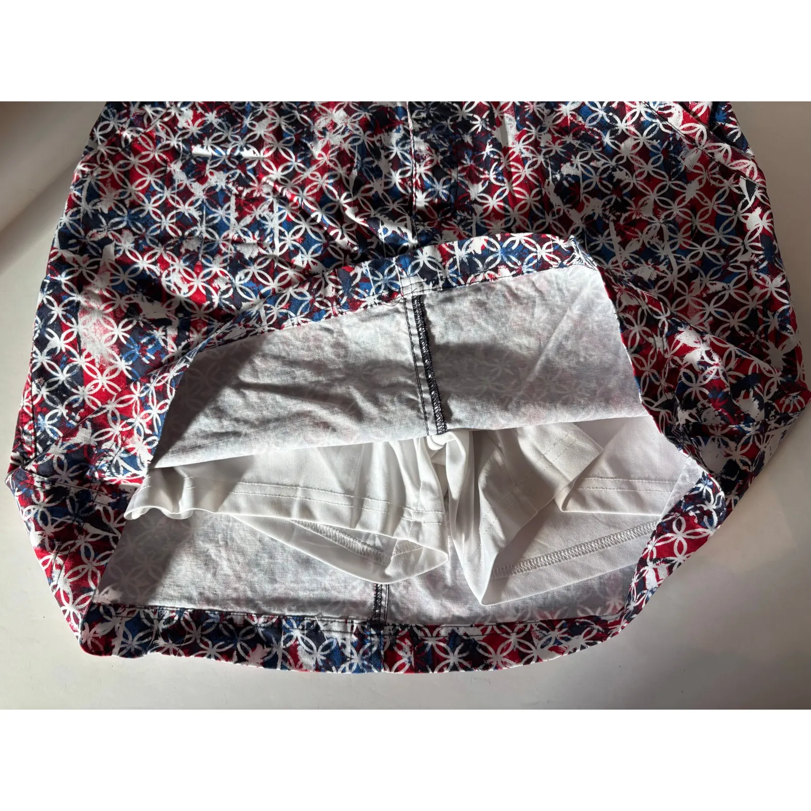Christopher and Banks skort size 6 RWB print - Image 4