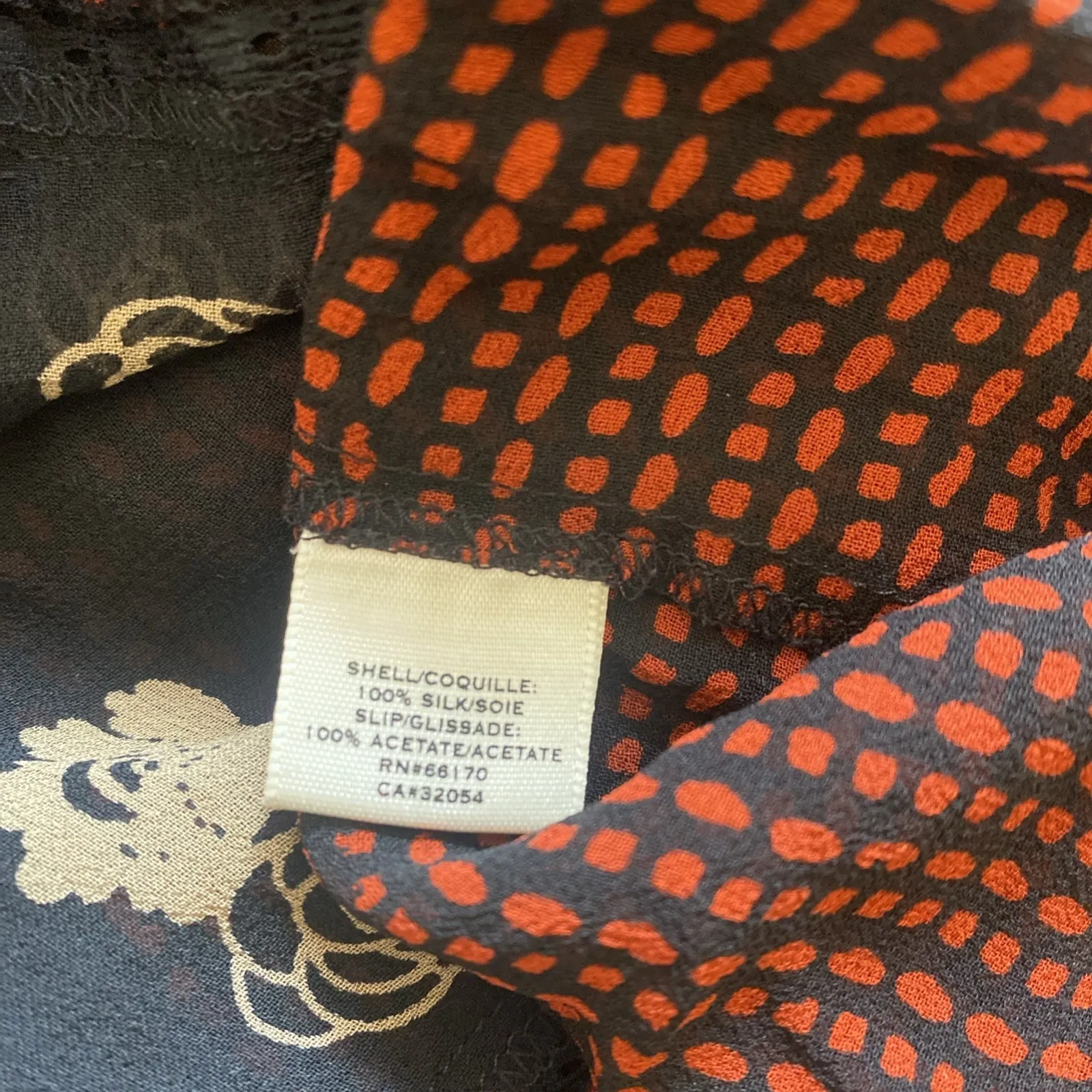 Moulinette Soeurs Womens XS Anthropologie Black Sheer Floral Top - Image 7