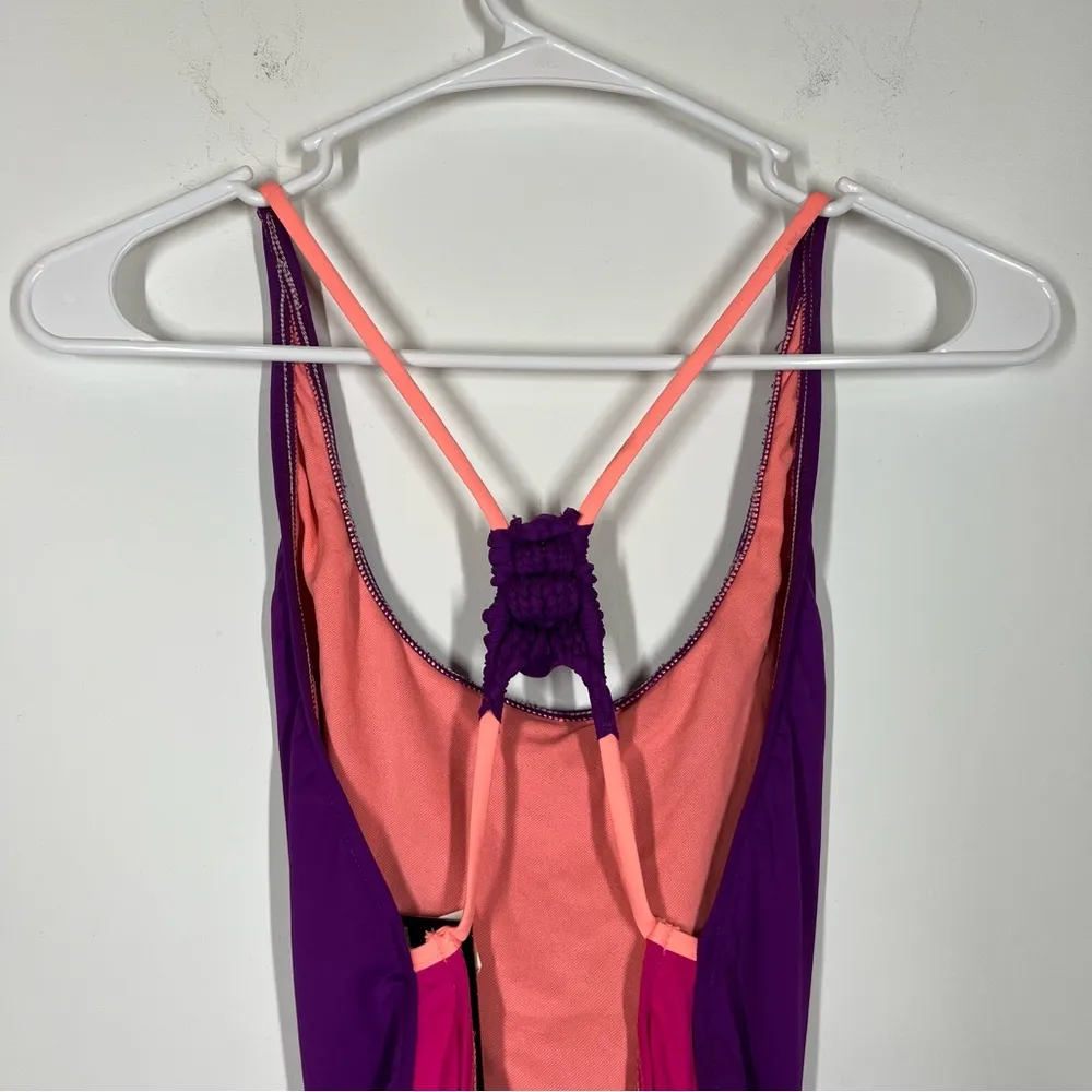 Flaw NWT B. Swim The Boss One Piece Swimsuit Size XS Purple - Image 4