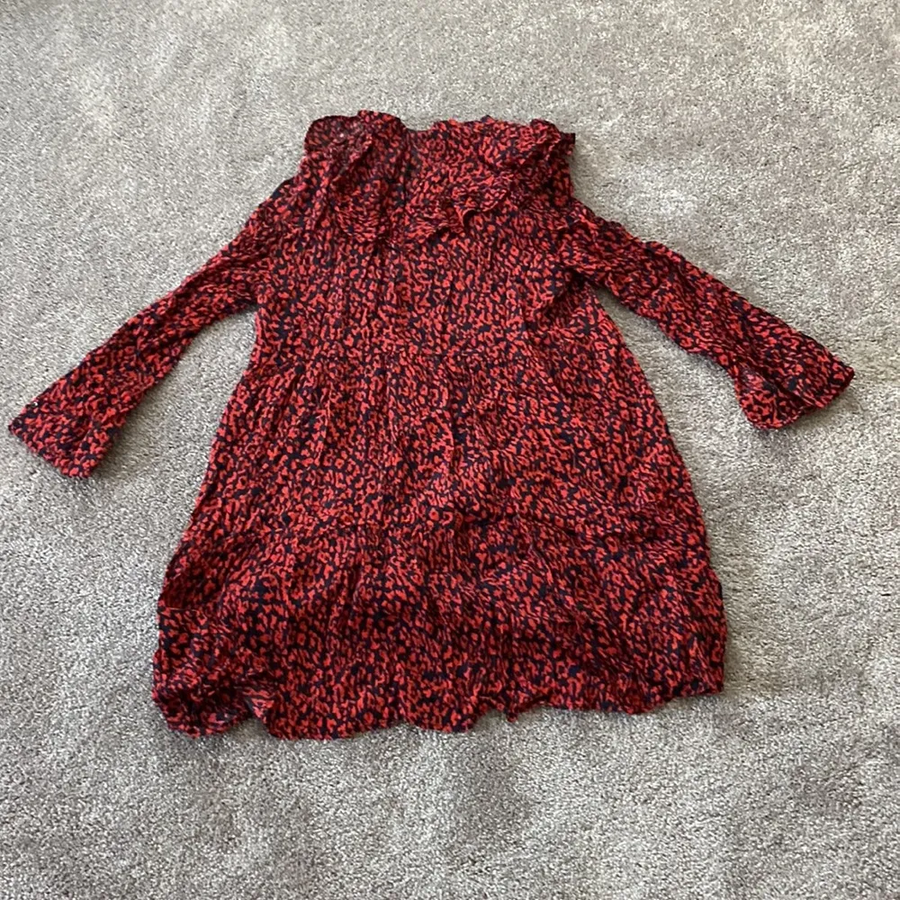 Zara Red/Black Dress SIZE M - Image 7