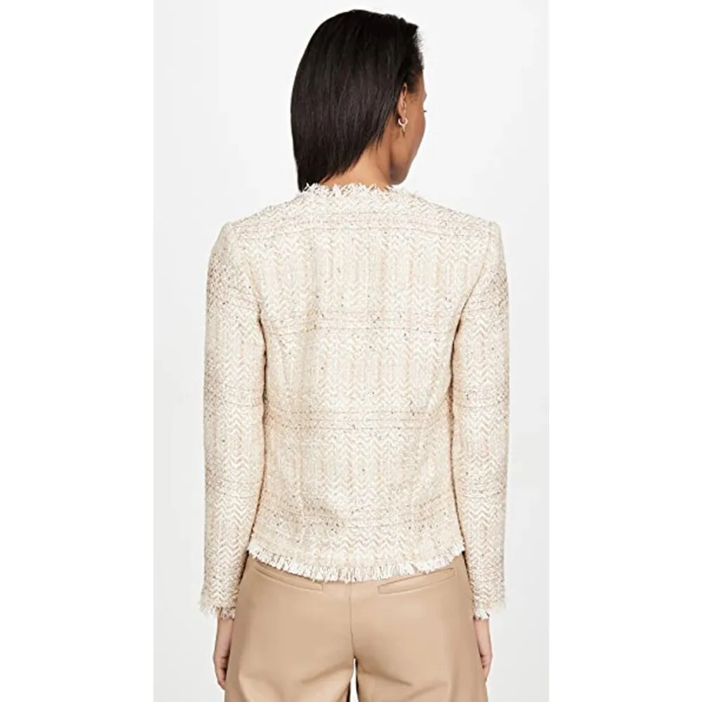💕IRO💕 Uptown Sparkle Tweed Jacket ~ Beige Bronze EU 34 NWT - Image 9