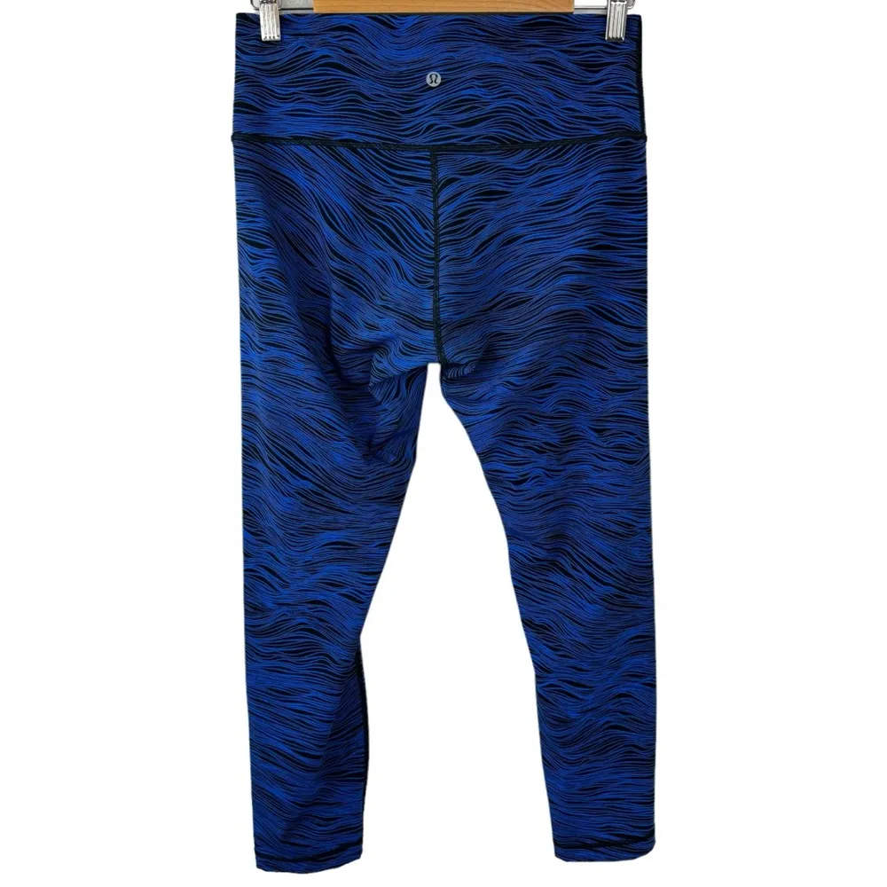 SoulCycle x Lululemon High Times Pant leggings in Life Lines Cerulean Size 10 - Image 10