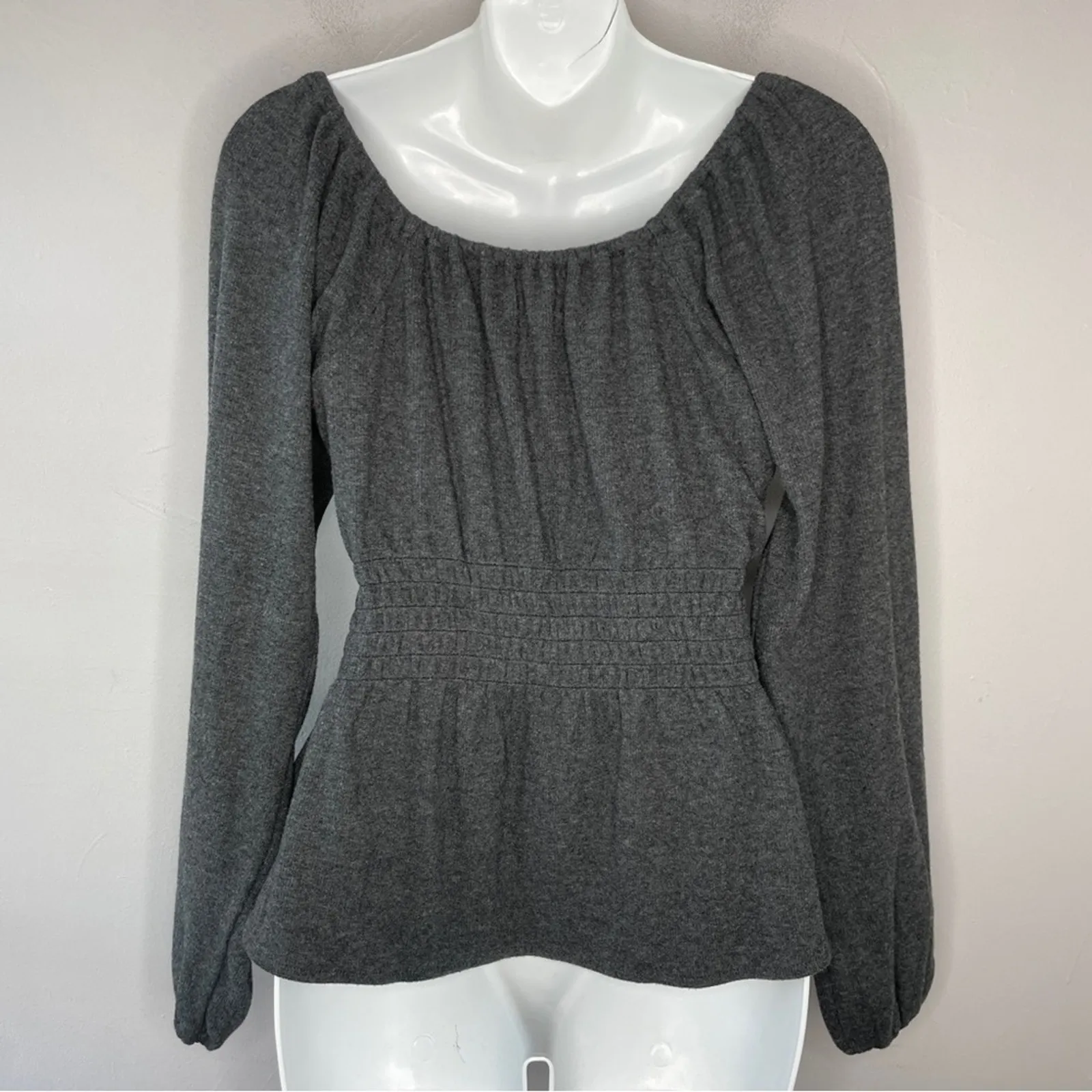 MADEWELL Smocked Peasant Top Womens Size Regency Milkmaid Cottagecore Whimsical - Image 7