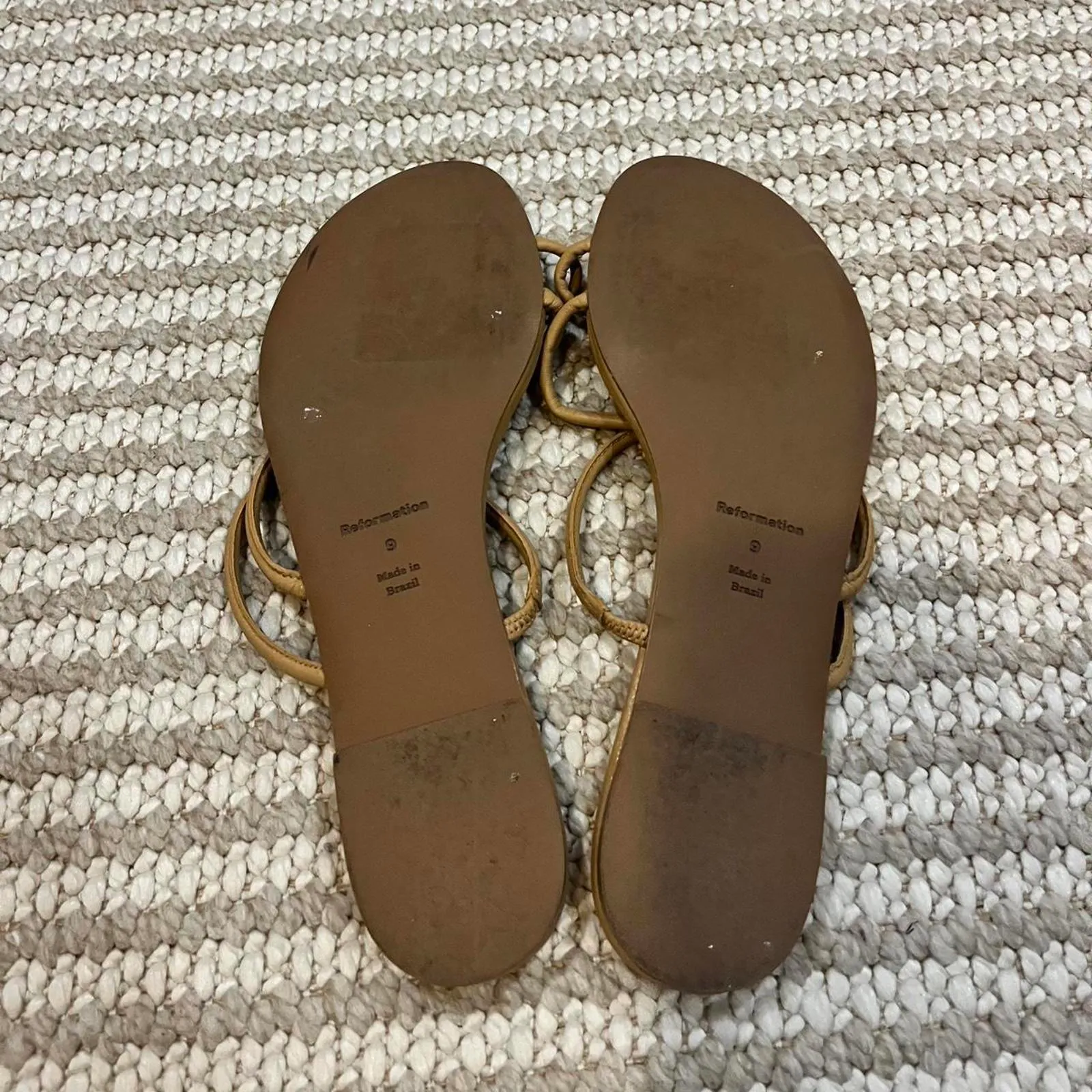 Reformation Ludo Toe Ring Strappy Flat Sandal - Image 3