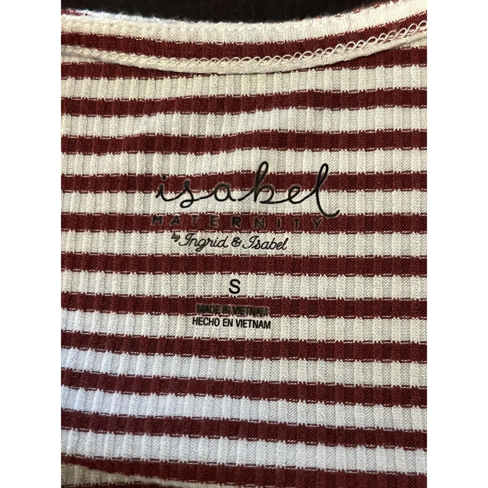 Isabel Maternity By Ingrid & Isabel Shirt Womens Small Red Stripe Tunic Tee Top Size undefined - Image 6
