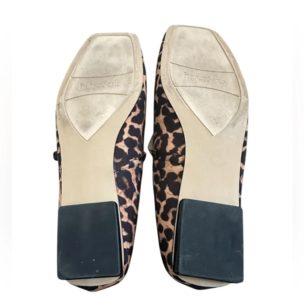 Franco Sarto Women's Tinsley Square Toe Mary Jane Flats size 11M leopard print - Image 9