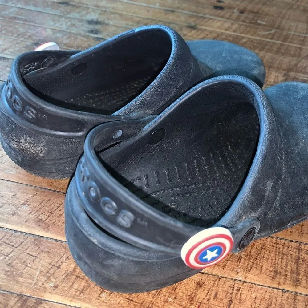Crocs black Captain America arch support ortho rubber shoes - Image 2