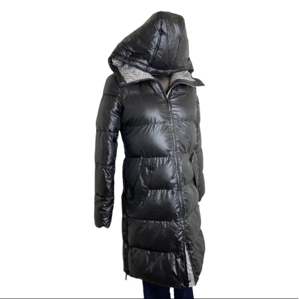 French Connection  Black Hooded Puffer Down Jacket Size XS NWT - Image 20