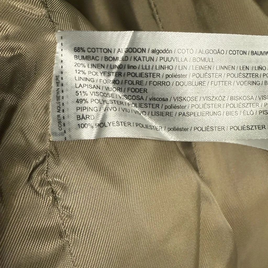 Mango Beige Tailored linen cotton blend  Blazer - Image 5