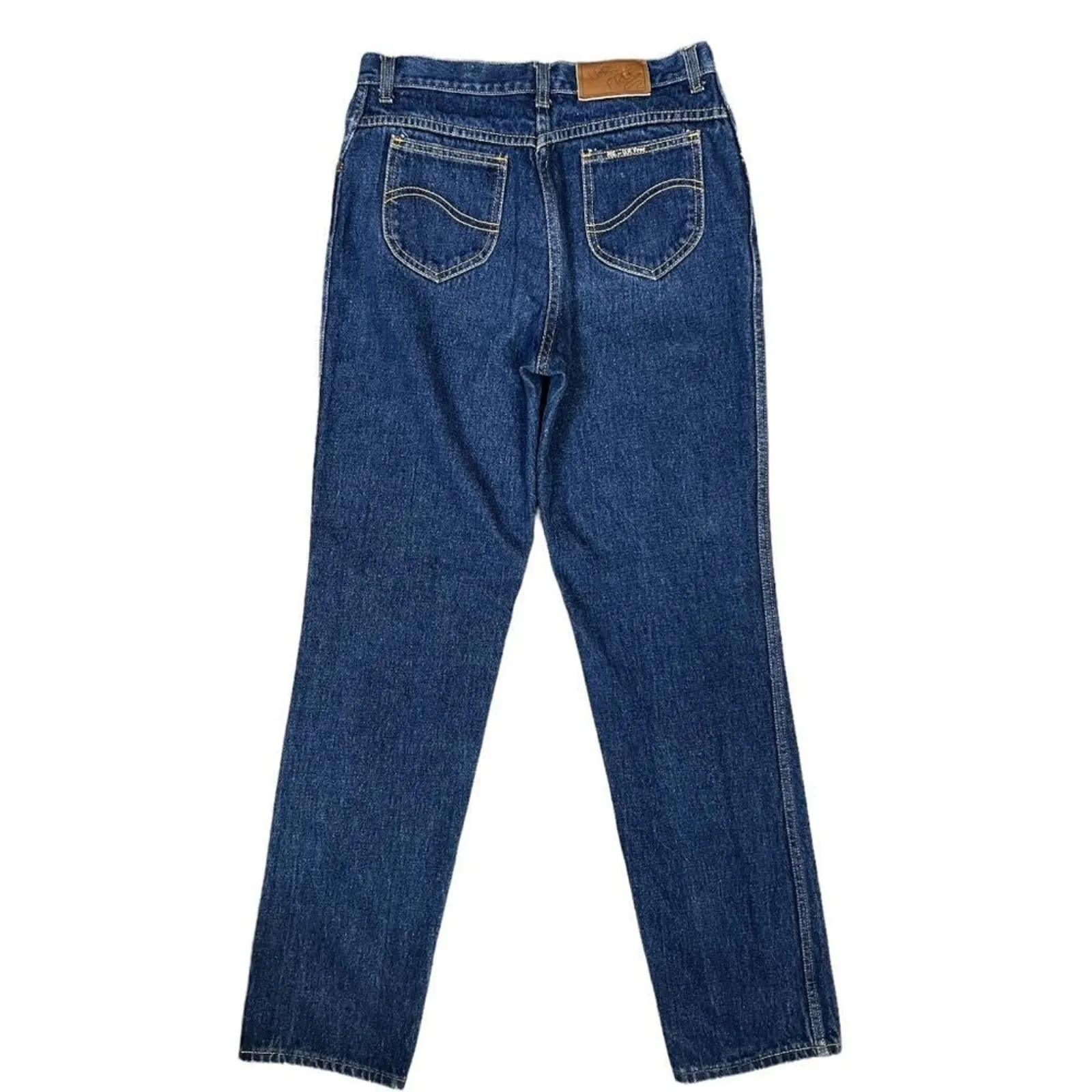 30” Waist Vintage High Rise Dark Wash Jeans MS. By U R Free Blue Size 10 - Image 5