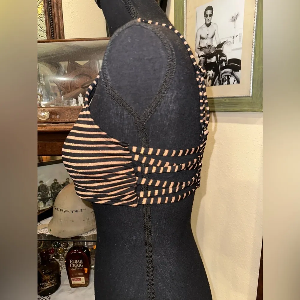 Xhilaration Metallic Strappy Bralette Bikini Top S - Image 3