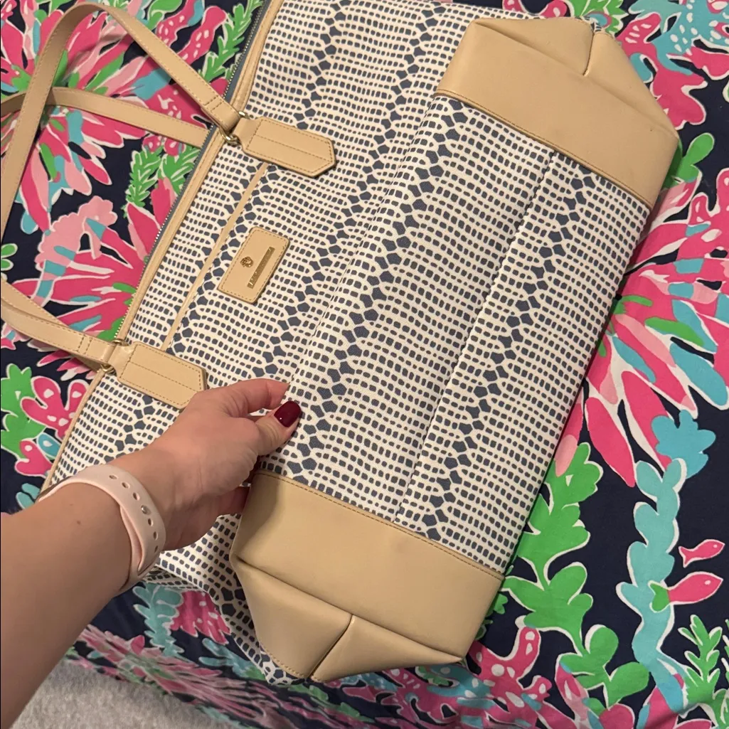 Spartina 449  Navy and Cream Tote - Image 3